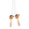 Janod Applepop hondenspringtouw met houten handgrepen 3+