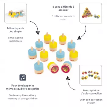 Janod memory geluidssensorisch spel