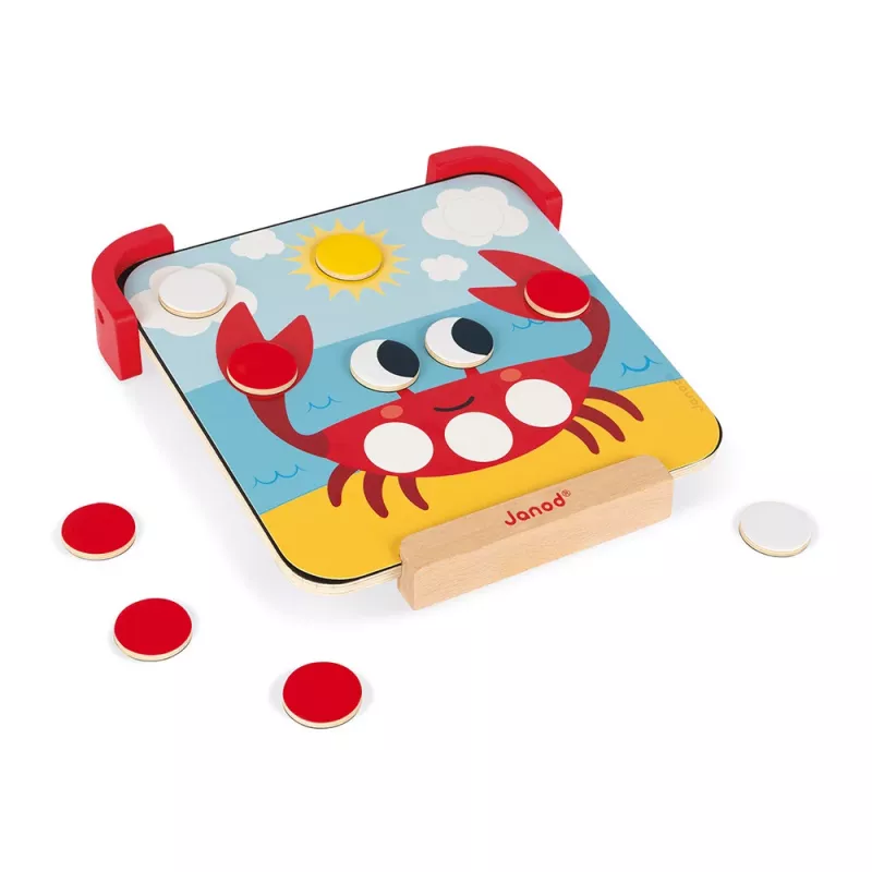Janod magnetische houten puzzel - kleuren leren
