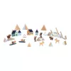 Janod Bouwstenen en Figuren Set 35 stuks - Cross Roads Mountains