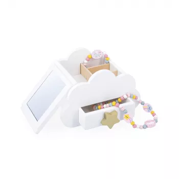 Janod Eenhoorn Muziek Sieradendoosje met Spiegel, Ketting en Armband 3+