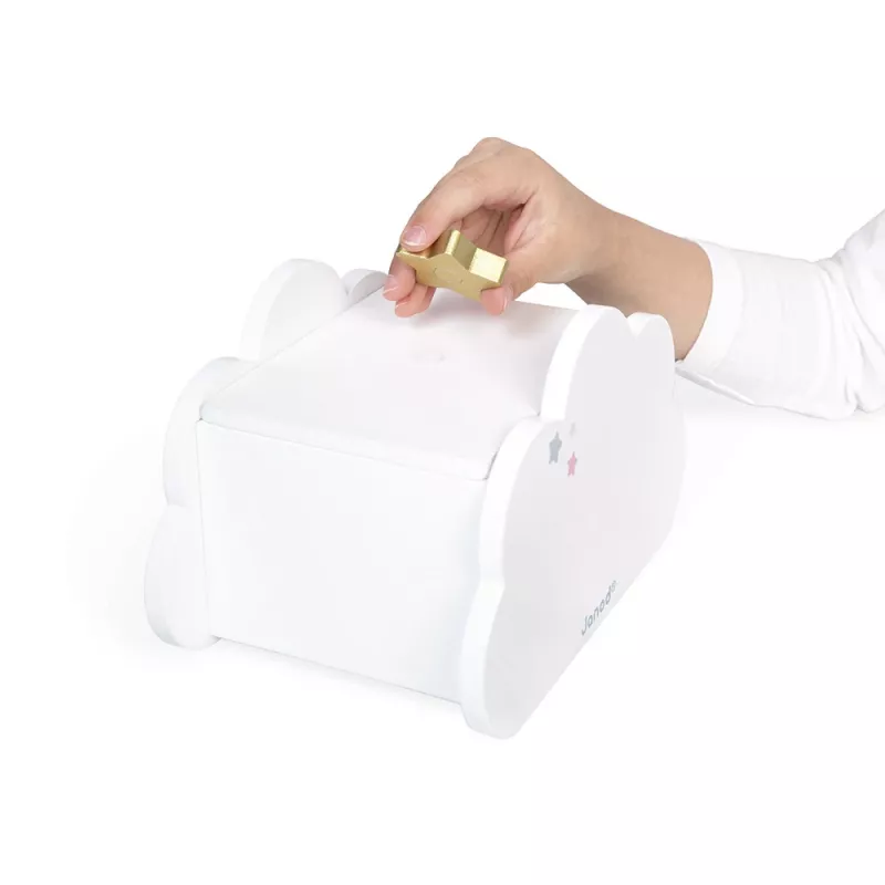 Janod Eenhoorn Muziek Sieradendoosje met Spiegel, Ketting en Armband 3+