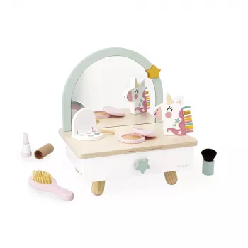 Janod Houten Schminktafel met Accessoires Eenhoorn 3+