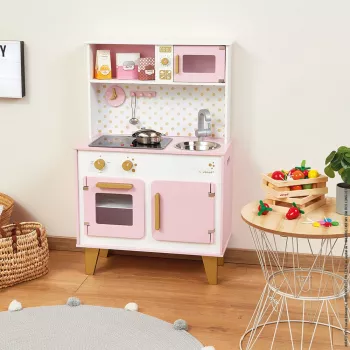 Janod Candy Chic Grote Houten Speelkeuken met Geluid