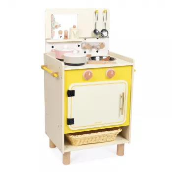 Janod Houten Speelkeuken met 10 Accessoires Shiny Grandma 3+