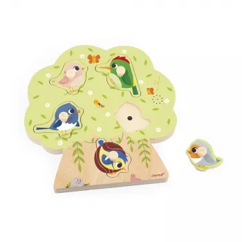 Janod Muzikale Puzzel Vogelsounds 18m+