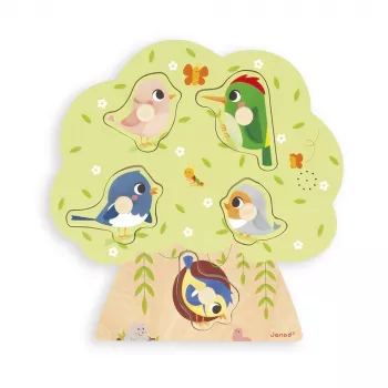 Janod Muzikale Puzzel Vogelsounds 18m+