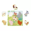 Janod Pure Sensorische Houten Puzzel Boerderijdieren 7 stuks