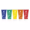 JANOD Vingerverf 5 Kleuren 400 ml Waterbasis Nontoxisch Afwasbaar Kunstverf voor Peuters vanaf 18 maanden