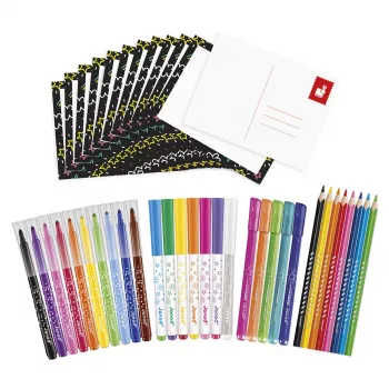 Janod Schilderdoos 42-delige Kunstset voor Kinderen vanaf 3 jaar