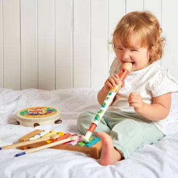 Janod Gioia Muziekspeelgoed Set - 5 Instrumenten, Hout, Pastelkleuren, vanaf 18 maanden