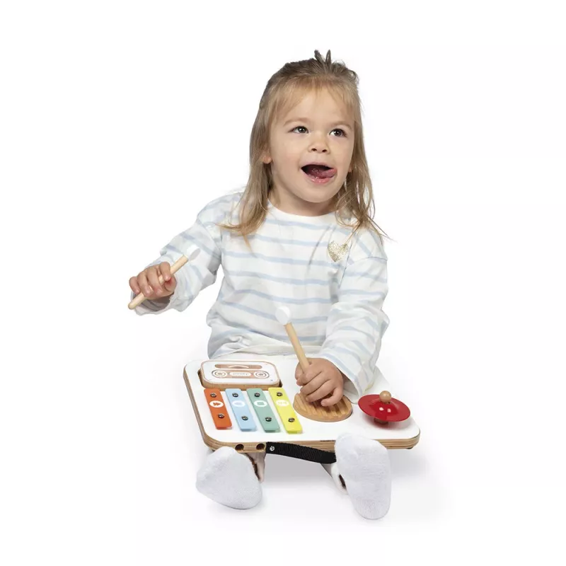 Janod Confetti Muzikaal Activity Bord met Draaggreep J07679