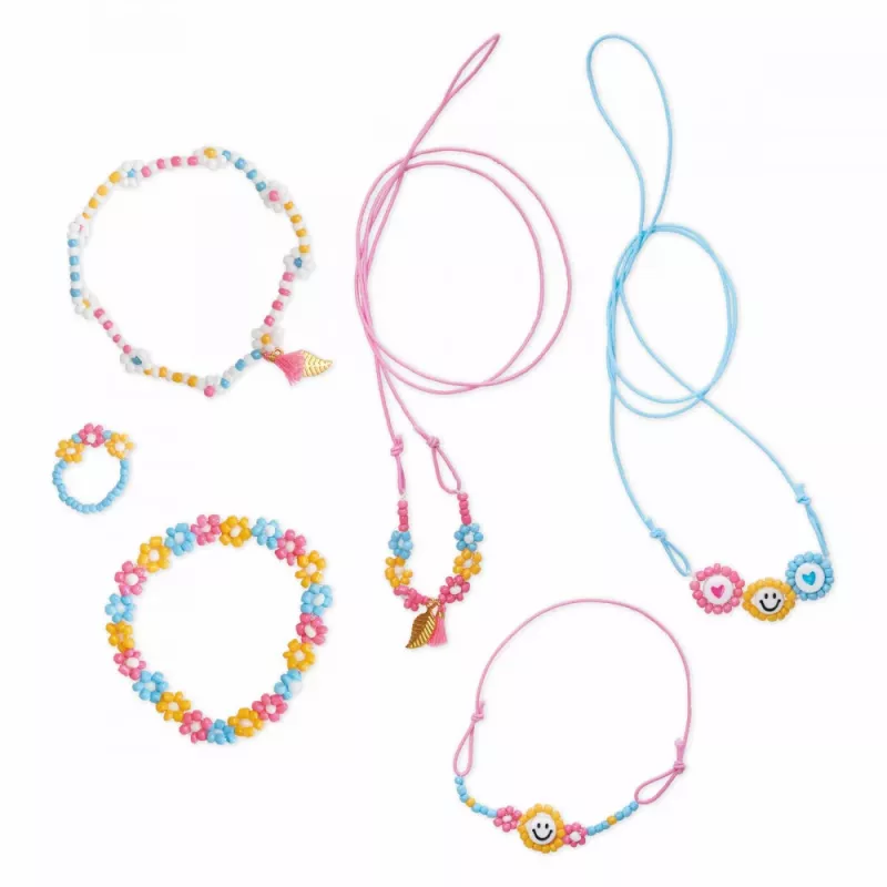Janod DIY sieraden maken set bloemkralen 6+
