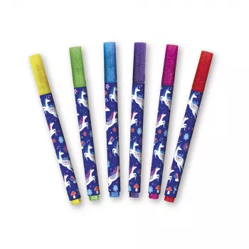 Janod Glitterstiften 6 kleuren Unicorns Dreamland 6+