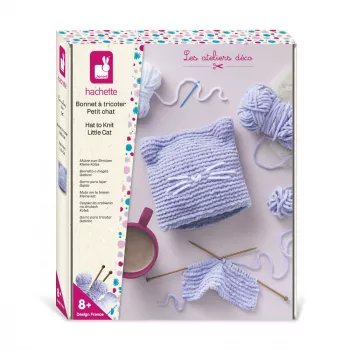 Janod Creatieve breiset - Kattenmuts voor kinderen vanaf 8 jaar