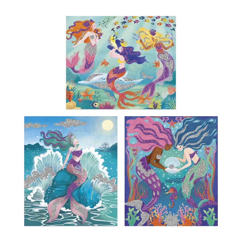 Janod Creative Art Kit glitter zeemeerminnen 6+