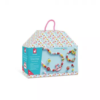 Janod Flower Garden sieraden maken set - Creatieve set voor kinderen
