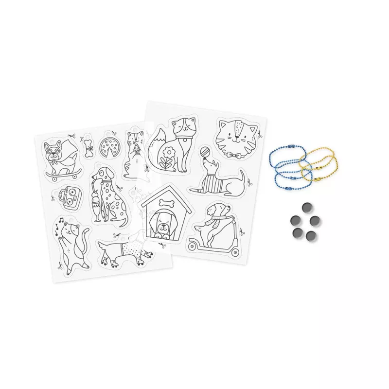 Janod DIY krimpfolie kunstset - Katten & honden - 10 ornamenten - vanaf 7 jaar