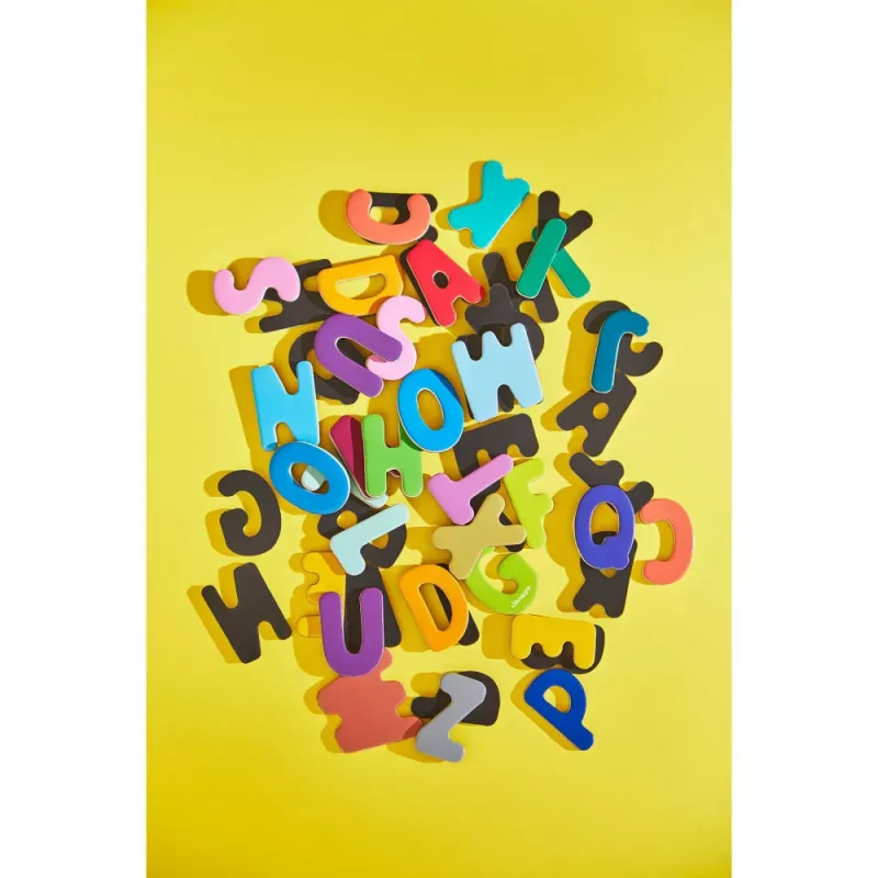 Janod magnetische houten letters alfabet 52 delen 3+