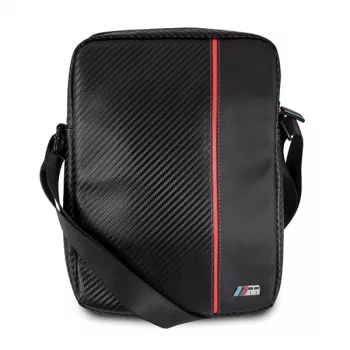 BMW tabletsleeve 8 inch Carbon Red Stripe zwart