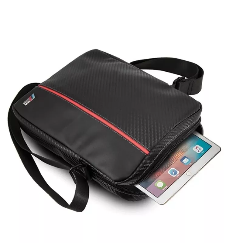 BMW tabletsleeve 8 inch Carbon Red Stripe zwart