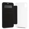 BMW M Carbon Tricolor Stripe bookcase voor Apple iPhone XS Max - zwart