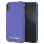 Karl Lagerfeld KLHCI61SLVOG siliconen hardcase voor Apple iPhone Xr - violet