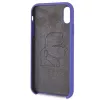 Karl Lagerfeld KLHCI61SLVOG siliconen hardcase voor Apple iPhone Xr - violet