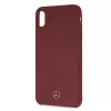 Mercedes-Benz MEHCI65SILRE siliconen hardcase voor Apple iPhone Xs Max, rood