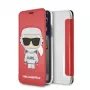 Karl Lagerfeld KLFLBKPXKSCORE iPhone X/XS bookcase rood Karl Space Cosmonaut