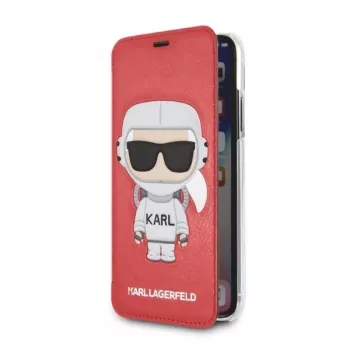 Karl Lagerfeld KLFLBKPXKSCORE iPhone X/XS bookcase rood Karl Space Cosmonaut