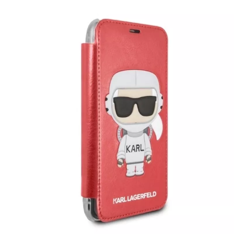 Karl Lagerfeld KLFLBKPXKSCORE iPhone X/XS bookcase rood Karl Space Cosmonaut