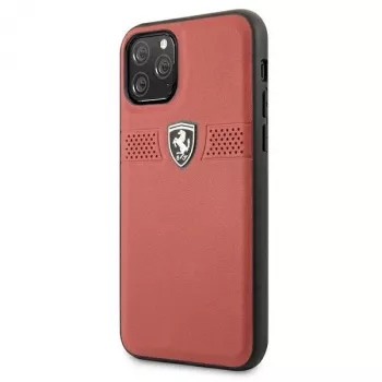 Ferrari Off Track leren hardcase voor Apple iPhone 11 Pro - rood