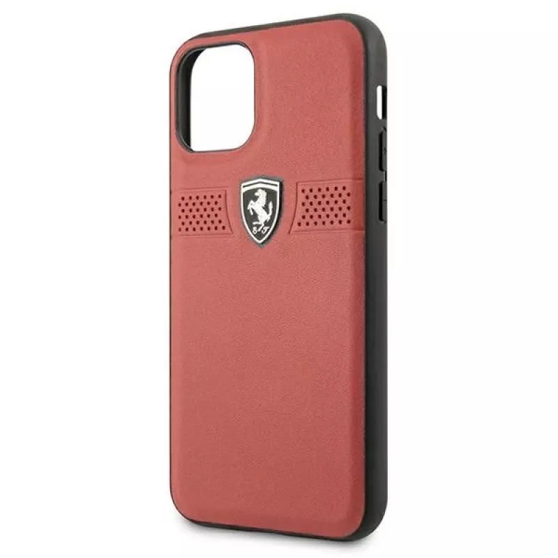 Ferrari Off Track leren hardcase voor Apple iPhone 11 Pro - rood