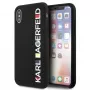 Karl Lagerfeld KLHCPXBHWHBK iPhone X/XS hardcase zwart glanzend Bauhaus