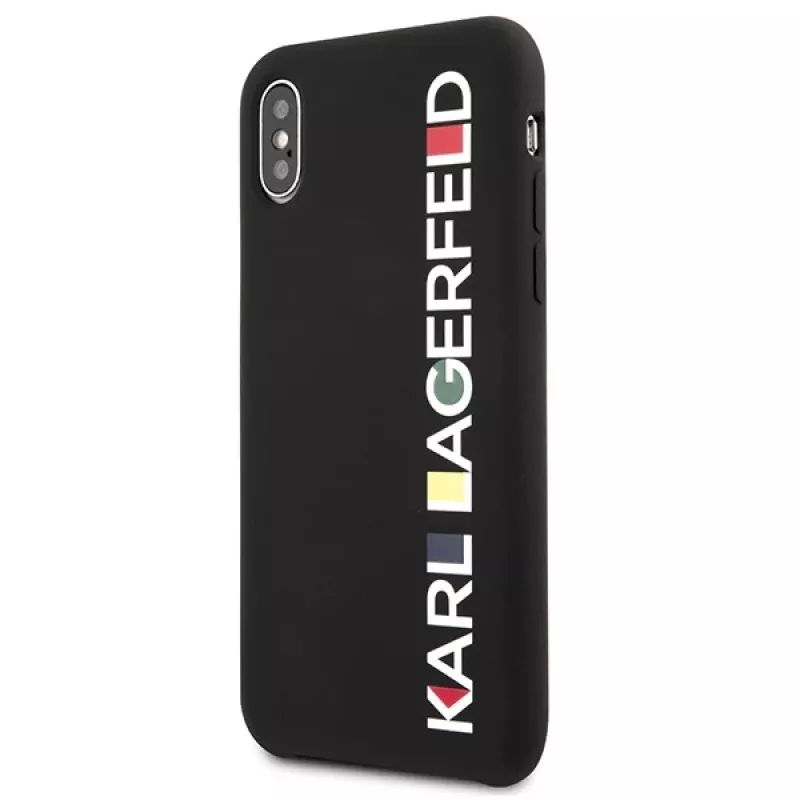 Karl Lagerfeld KLHCPXBHWHBK iPhone X/XS hardcase zwart glanzend Bauhaus