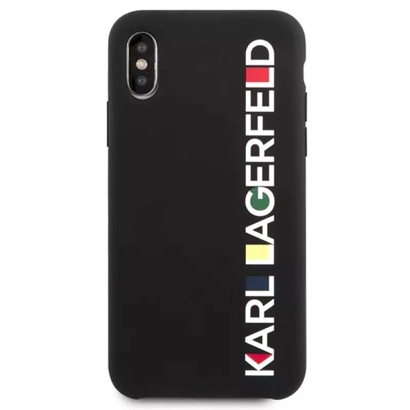 Karl Lagerfeld KLHCPXBHWHBK iPhone X/XS hardcase zwart glanzend Bauhaus
