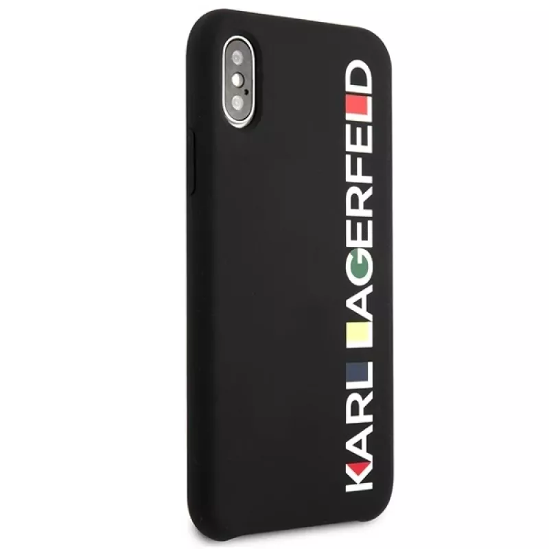 Karl Lagerfeld KLHCPXBHWHBK iPhone X/XS hardcase zwart glanzend Bauhaus