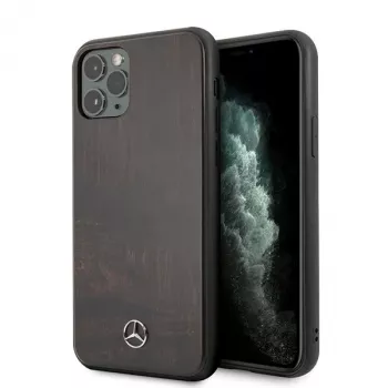 Mercedes-Benz MEHCN58VWOBR iPhone 11 Pro hardcase Wood Line Rosewood bruin