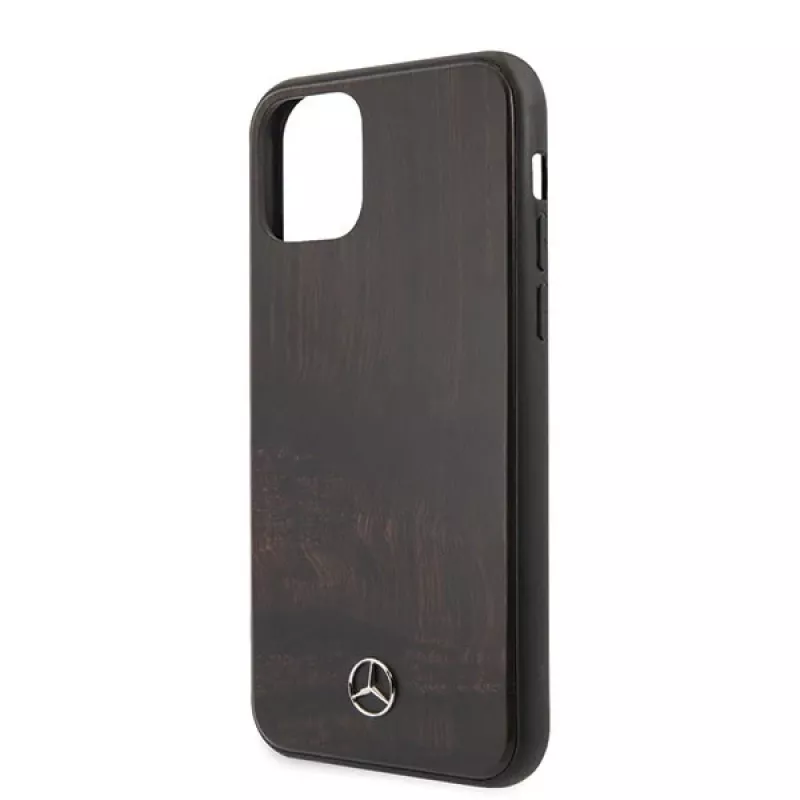 Mercedes-Benz MEHCN58VWOBR iPhone 11 Pro hardcase Wood Line Rosewood bruin