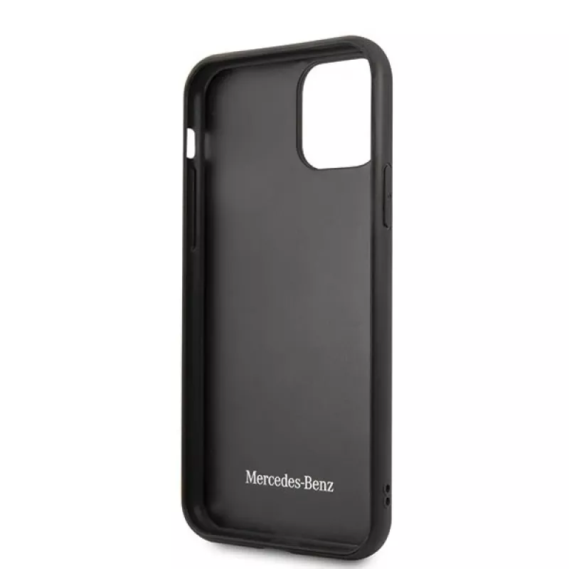 Mercedes-Benz Wood Line Rosewood hardcase voor Apple iPhone 11 Pro Max - bruin