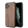 Mercedes-Benz Wood Line Walnut hardcase voor Apple iPhone 11 Pro Max - bruin