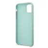 Guess GUHCN58LSLMGG iPhone 11 Pro groene siliconen hardcase met vintage gouden logo