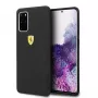 Ferrari hardcase FESSIHCS67BK siliconen achterkantcover voor Samsung Galaxy S20+ (G985) - zwart