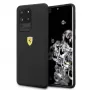 Ferrari hardcase FESSIHCS69BK siliconenhoes voor Samsung Galaxy S20 Ultra - zwart