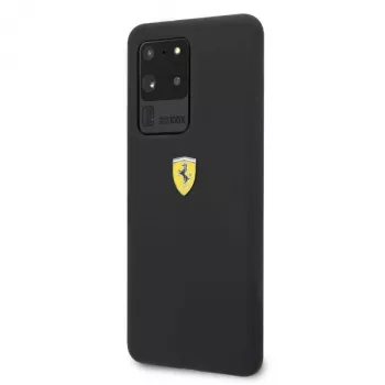 Ferrari hardcase FESSIHCS69BK siliconenhoes voor Samsung Galaxy S20 Ultra - zwart
