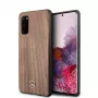 MERCEDES-BENZ Wood Line Walnut hardcase voor Samsung Galaxy S20 (SM-G980) - bruin
