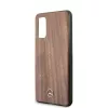 MERCEDES-BENZ Wood Line Walnut hardcase voor Samsung Galaxy S20 (SM-G980) - bruin
