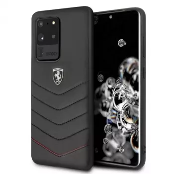 Ferrari hardcase FEHQUHCS69BK Heritage voor Samsung Galaxy S20 Ultra, zwart