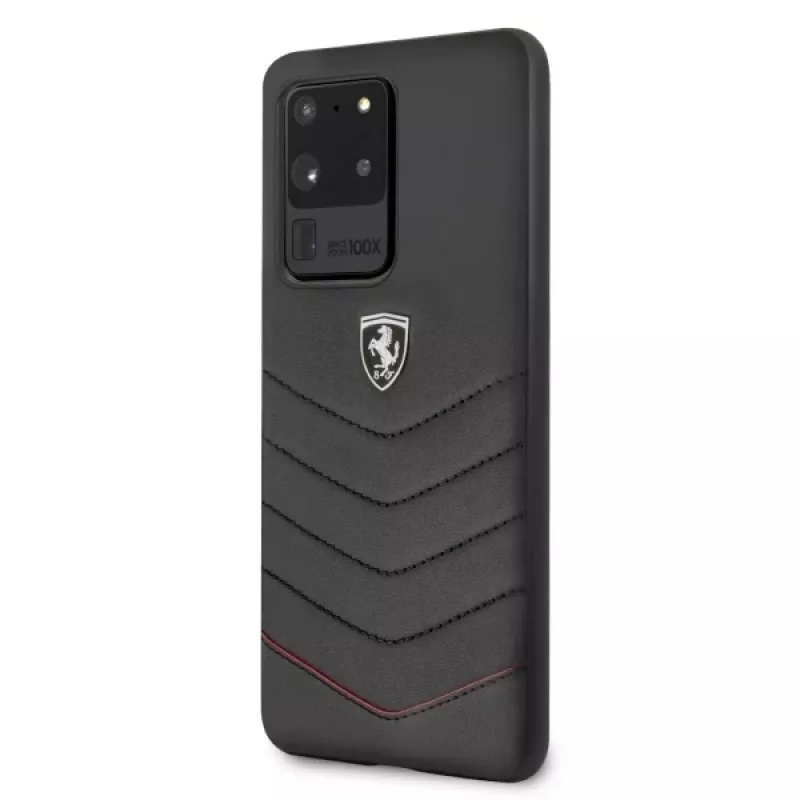 Ferrari hardcase FEHQUHCS69BK Heritage voor Samsung Galaxy S20 Ultra, zwart